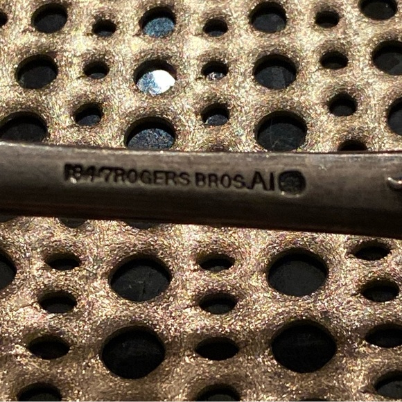 1847 Rogers Bros A1 Silverplate Extra Large Serving Spoon Vintage 8.5” - Picture 5 of 5